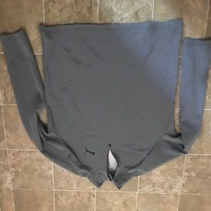Gray collared zip up with collar
